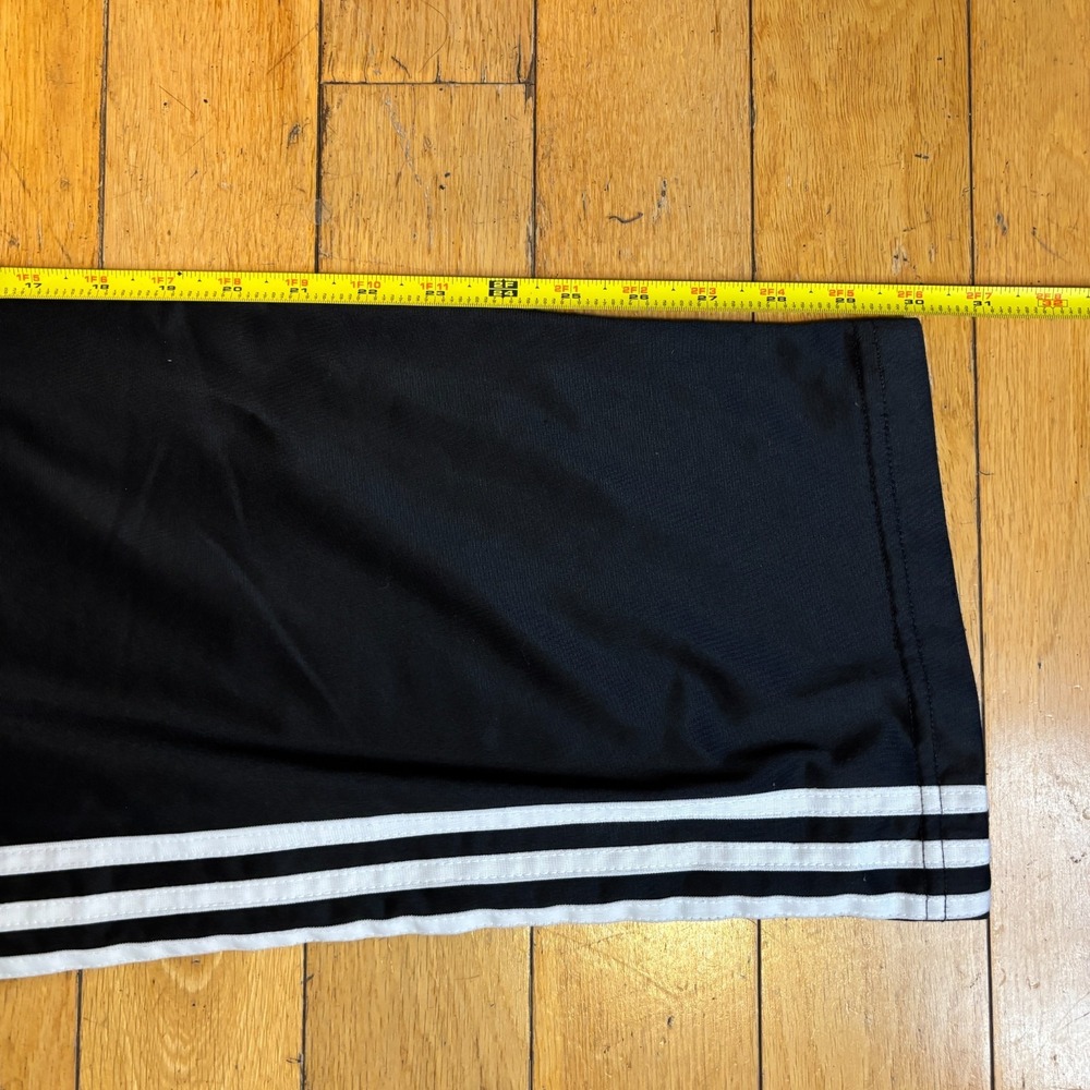 Adidas Vintage Y2K Tearaway Snap Pants Mens L Black White Stripe MiUSA - Picture 8 of 10